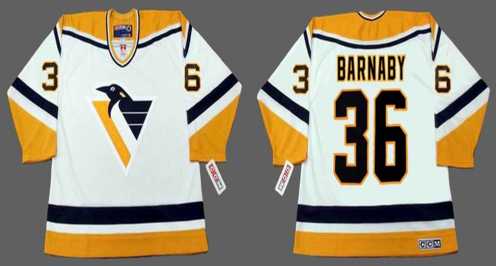 2019 Men Pittsburgh Penguins 36 Barnaby White CCM NHL jerseys